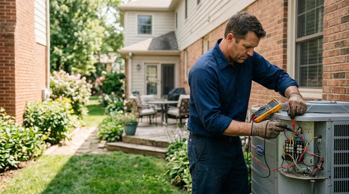 HVAC technician working near Paradise, MI